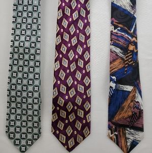 Variety of Ties (Brands) 💜 Three men's ties